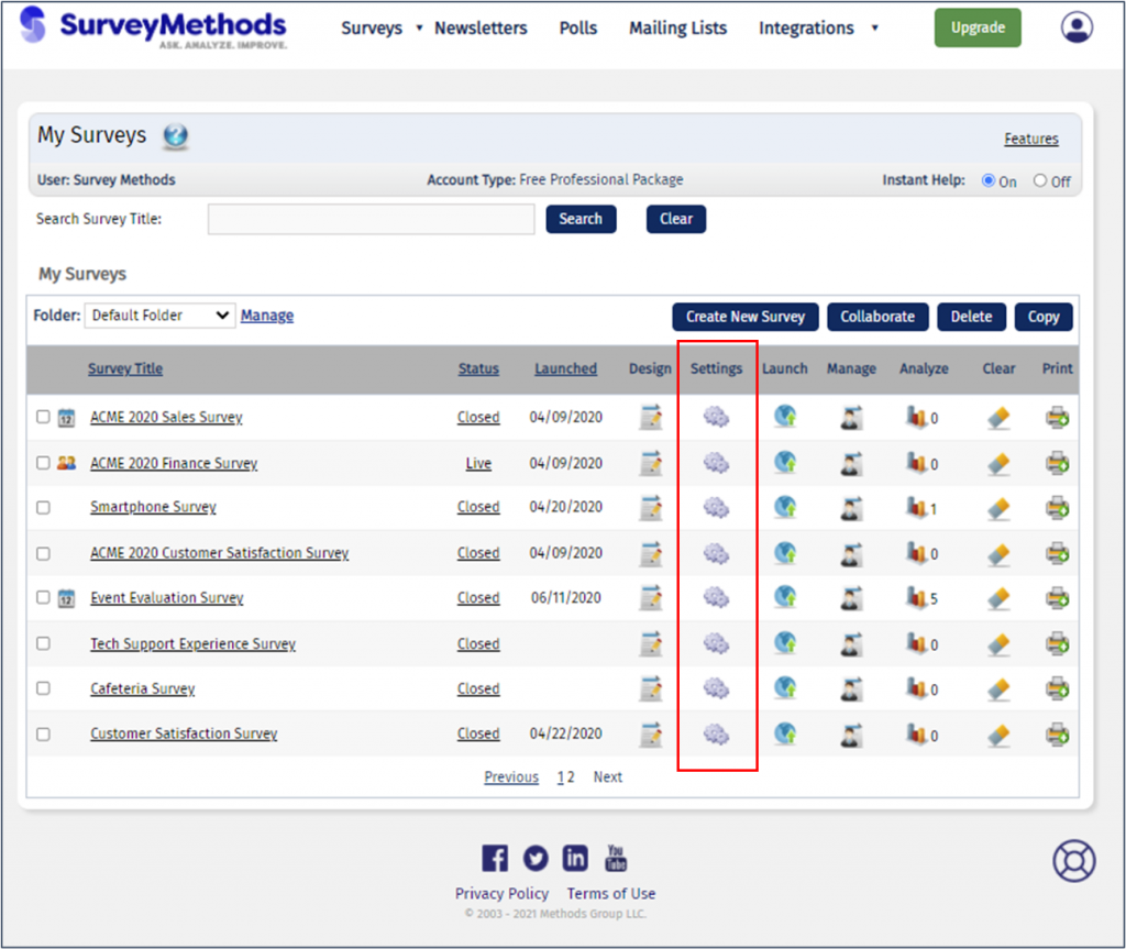 Send A Copy Of Survey To Respondents – SurveyMethods Knowledge Base